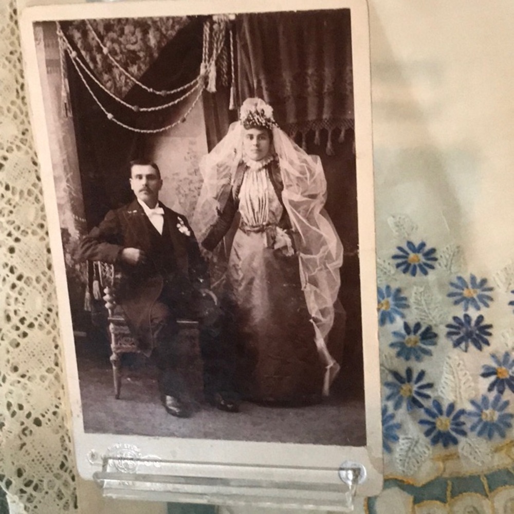Vintage 1880s Wedding Photograph